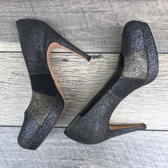 ANTONIO MELANI Shoes - Antonio Melani Glitter Platform Pumps Sz 8.5